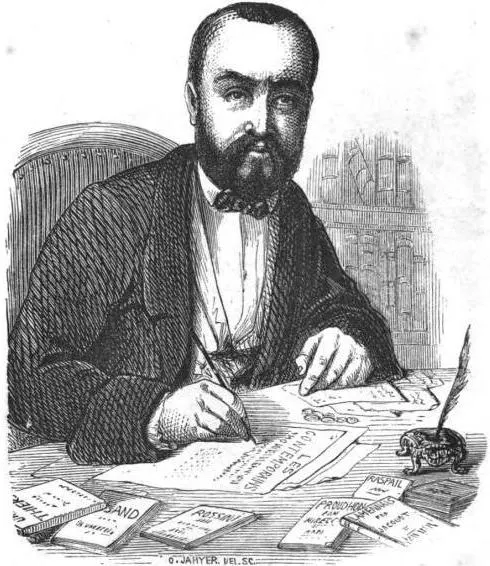 Porträt von Eugène de Mirecourt (Octave Jahyer)